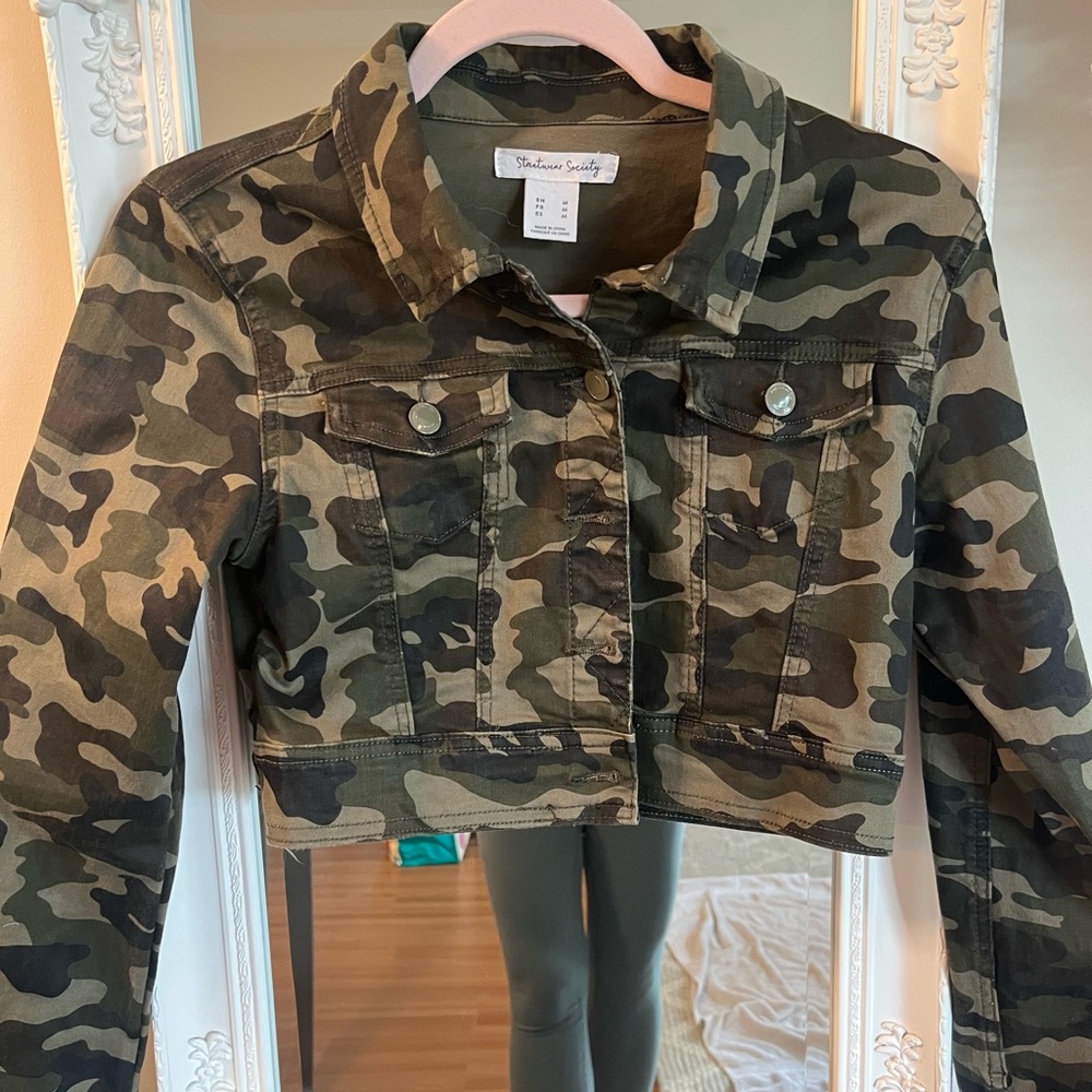 Camouflage Cropped Jacket